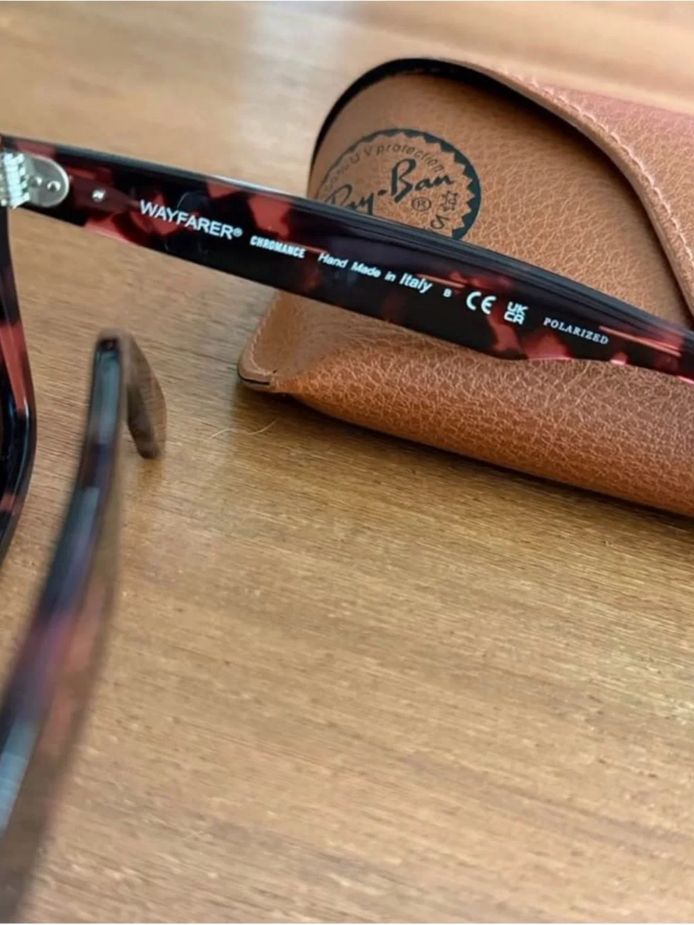 Ray-Ban Wayfarer Tortoiseshell Brown Polarized Sunglasses